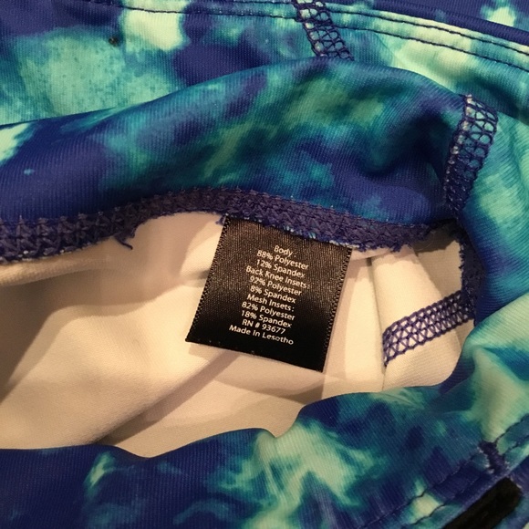 Xersion Blue Marble Cropped Leggings - Picture 8 of 9